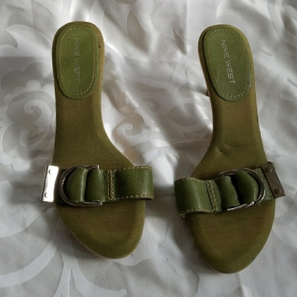 Nine West Green slip on
